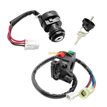 Start Stop Switch & Ignition Key Switch for Yamaha Grizzly Kodiak 450 (2007–2018)
