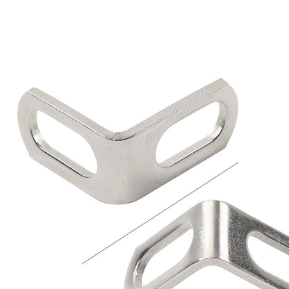 Motorcycle Universal Exhaust Pipe Fixed Clamp Bracket L-Shaped Mounting