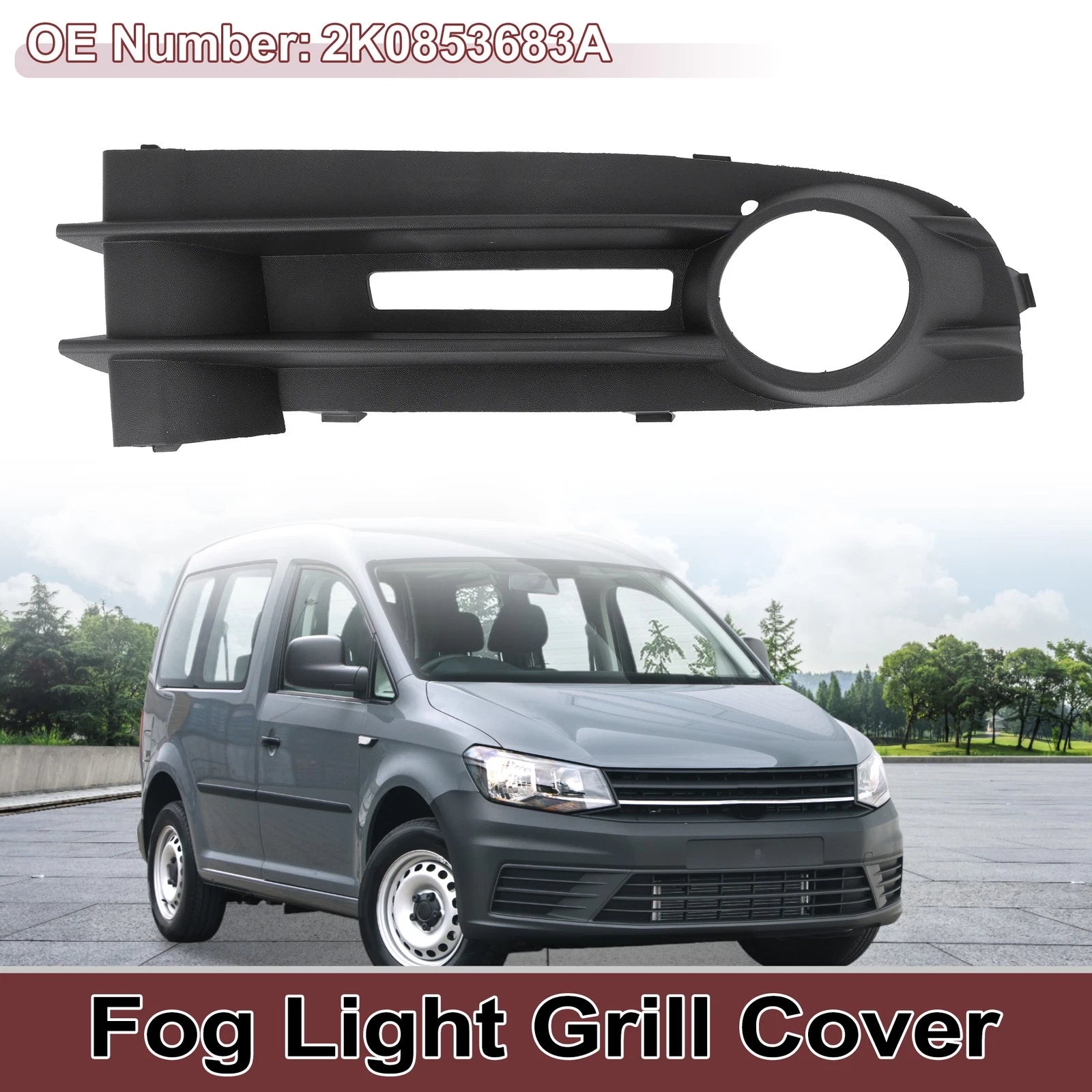 Front Left Fog Light Grill Replacement for Volkswagen Caddy (2004–2010)