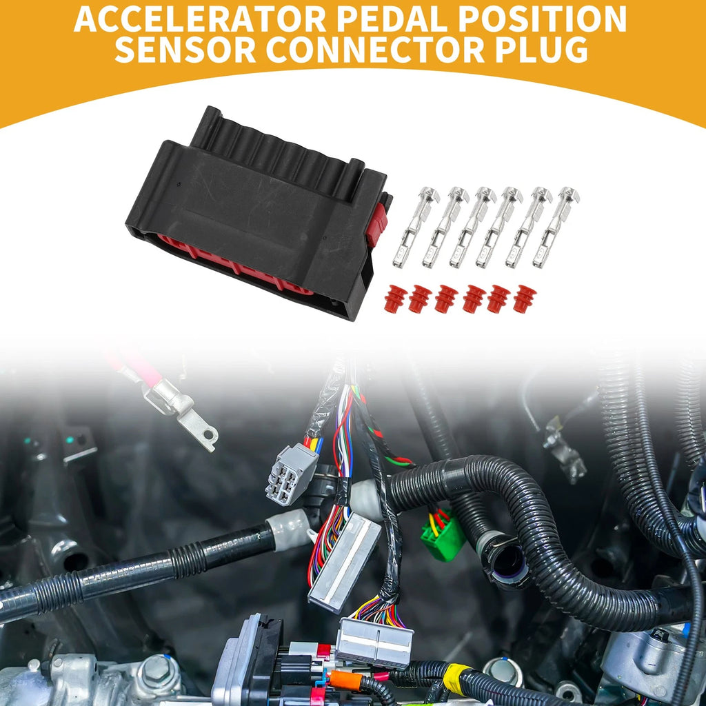 6 Pin Accelerator Pedal Position Sensor Connector for Ford