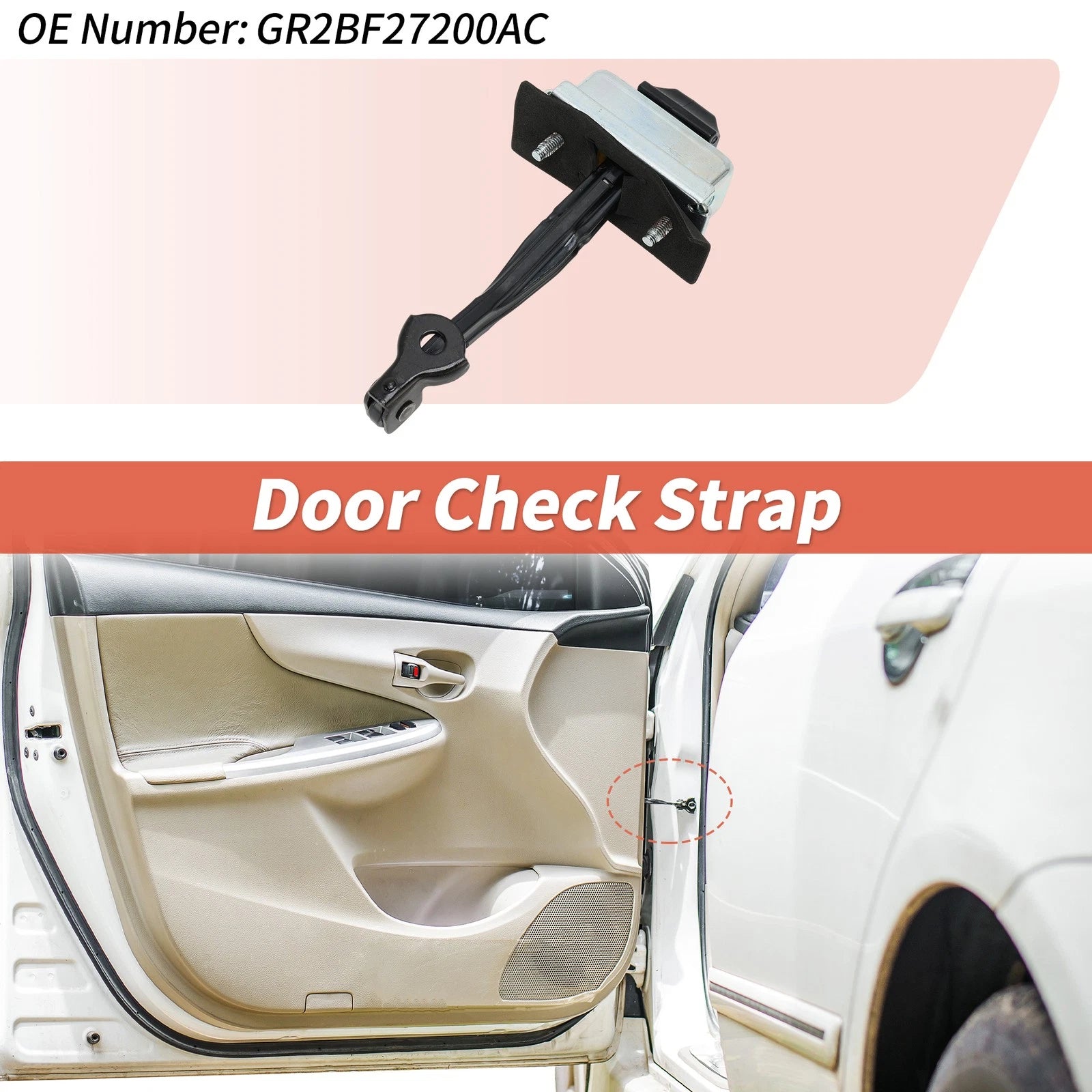 Door Check Strap for Ford Taurus (2015–2019) No.GR2BF27200A C