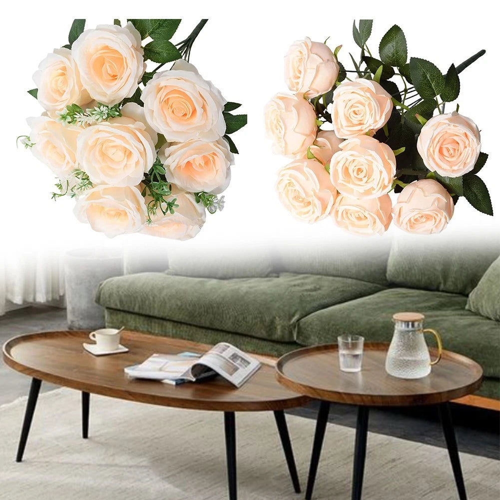 Set of 4 Artificial Roses for Home Decoration