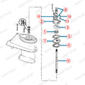 Water Pump Repair Kit 395270 for OMC Johnson/Evinrude (14-55 HP)