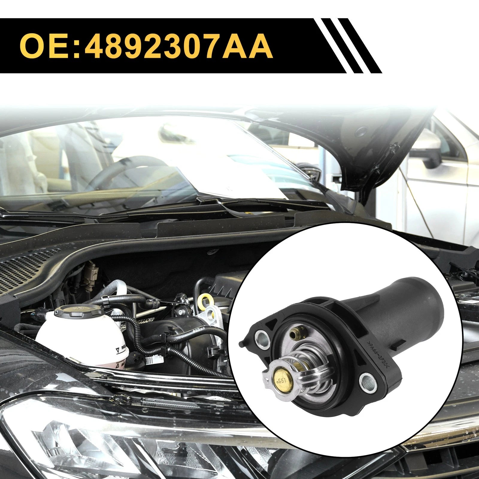 Engine Coolant Thermostat Housing Assembly for Chrysler Sebring (2007–2010)
