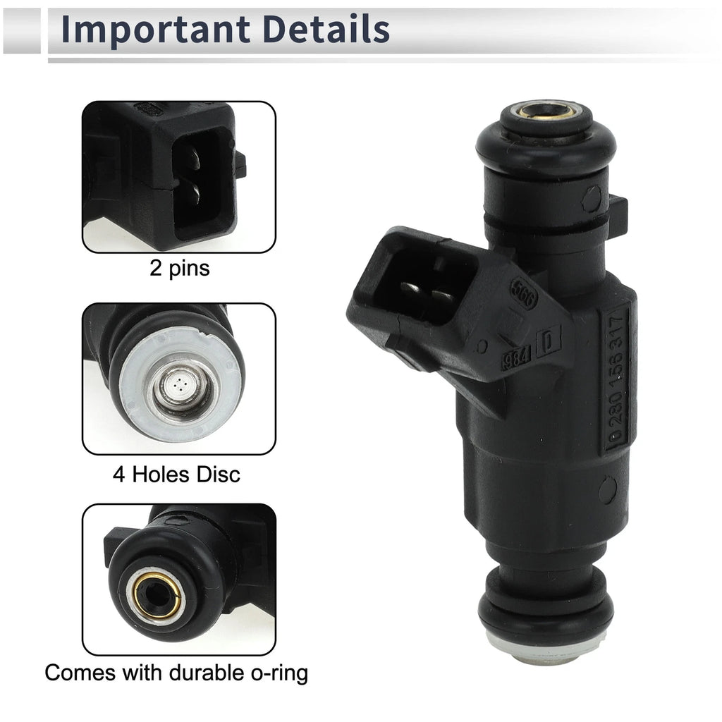 Fuel Injector Replacement for Honda Fit 1.4L (2004–2008) 1 Pc Black