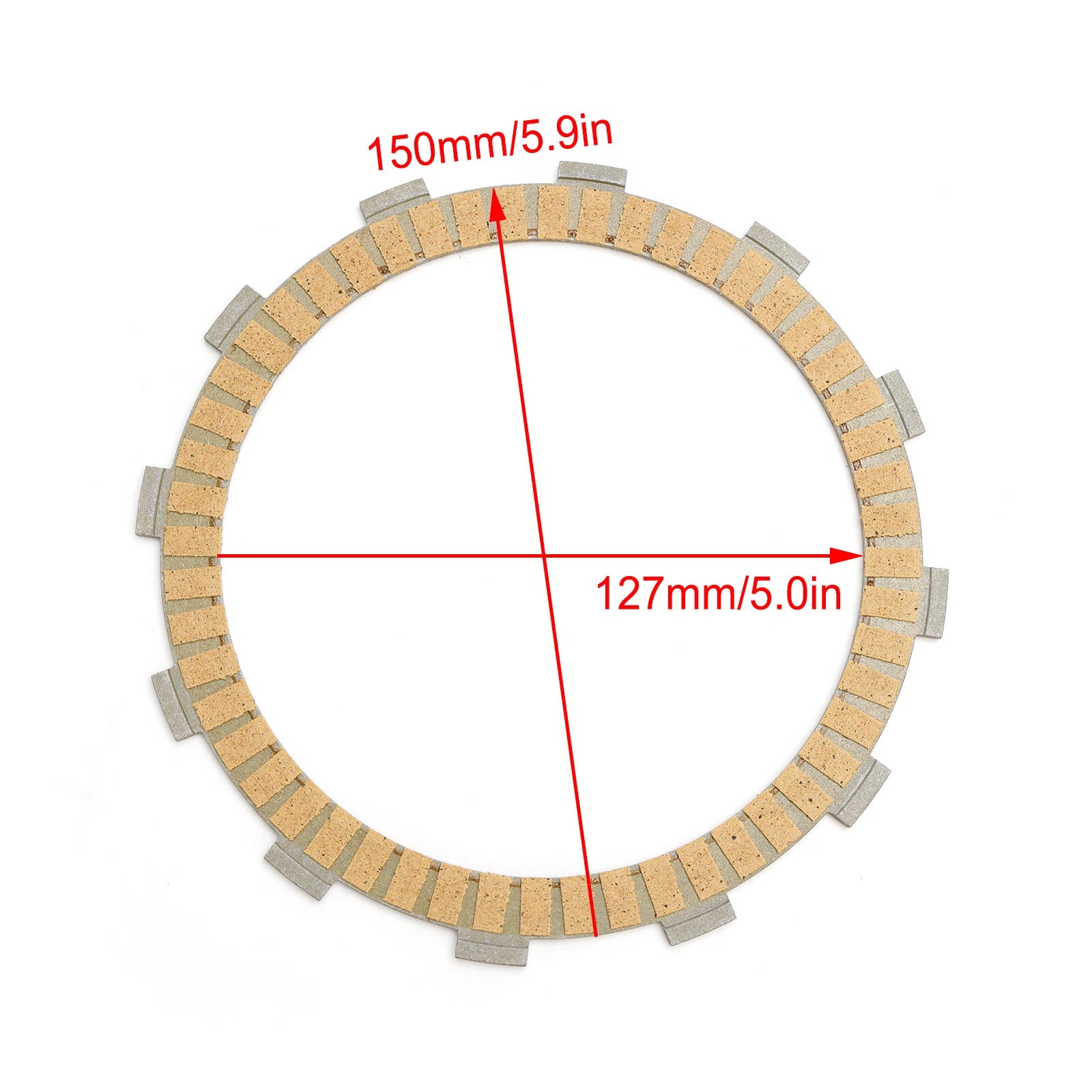 Clutch Friction Plate Kit for Suzuki AN650 Burgman 650 (2003–2016) 21441-24F00