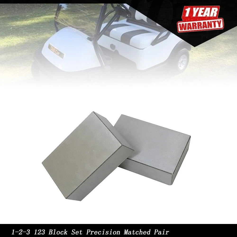 Set of 2 Precision Matched Block for Milling Machine No Holes