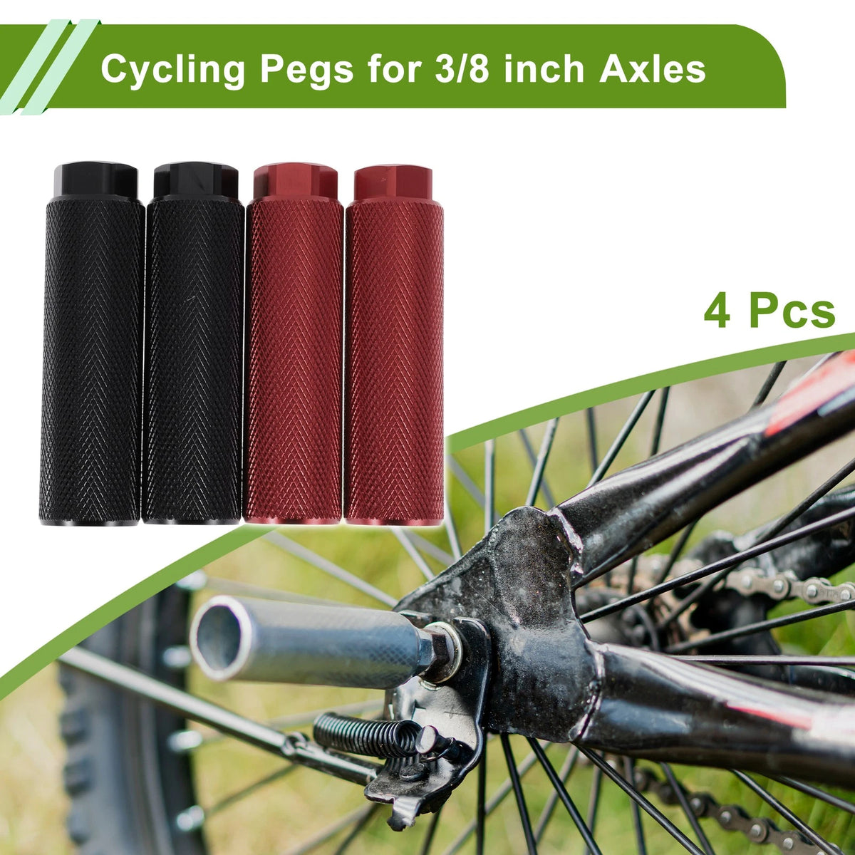 Bicycle Foot Pegs 100mm Rear Set for Universal Bike (2000–Present)