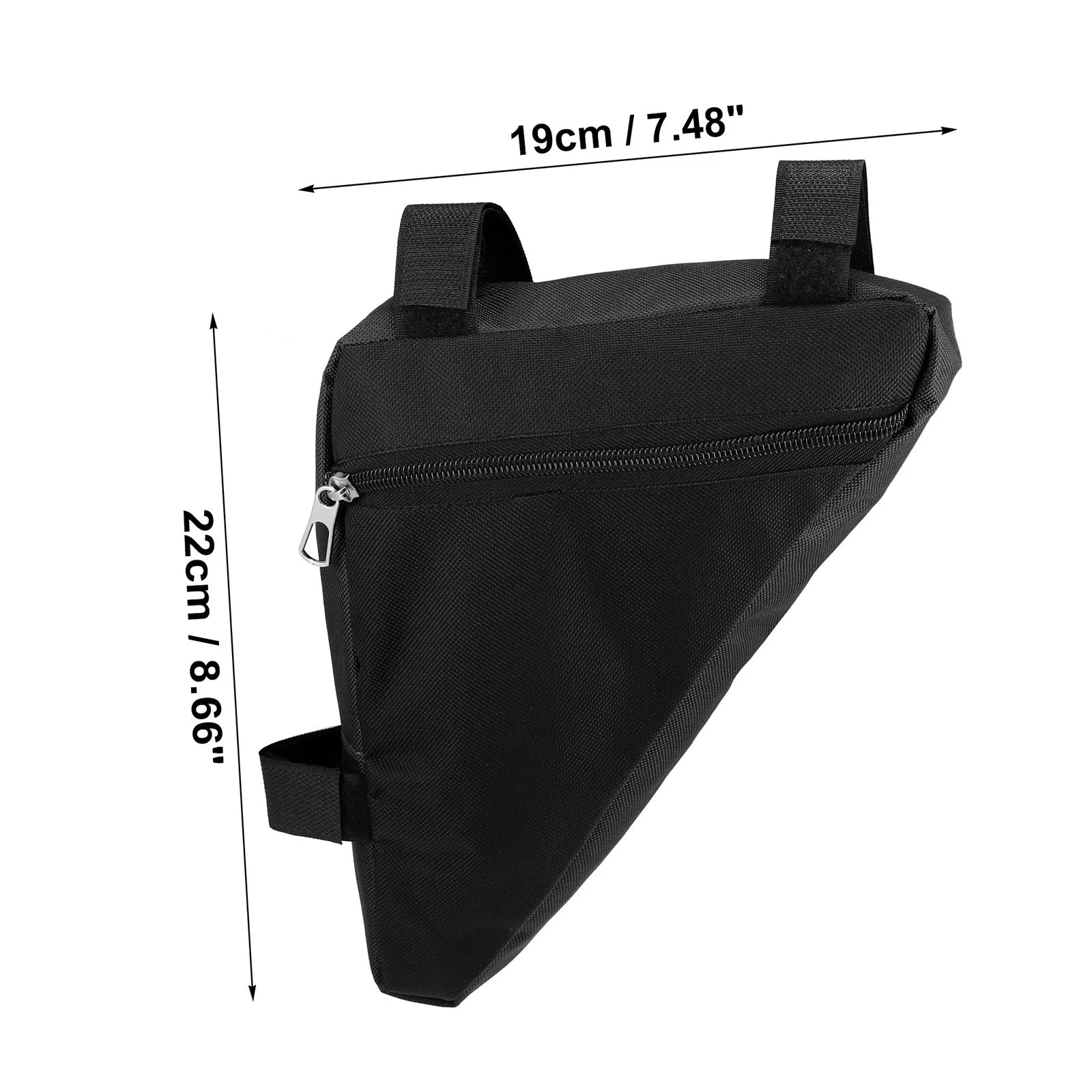 Triangle Frame Bag Front Cycling Storage Bag for Mountain Bikes Black (OEM)