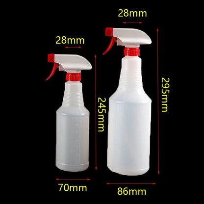 500ML/1000ML Leak Proof Transparent Spray Bottle for Gardening and Cleaning