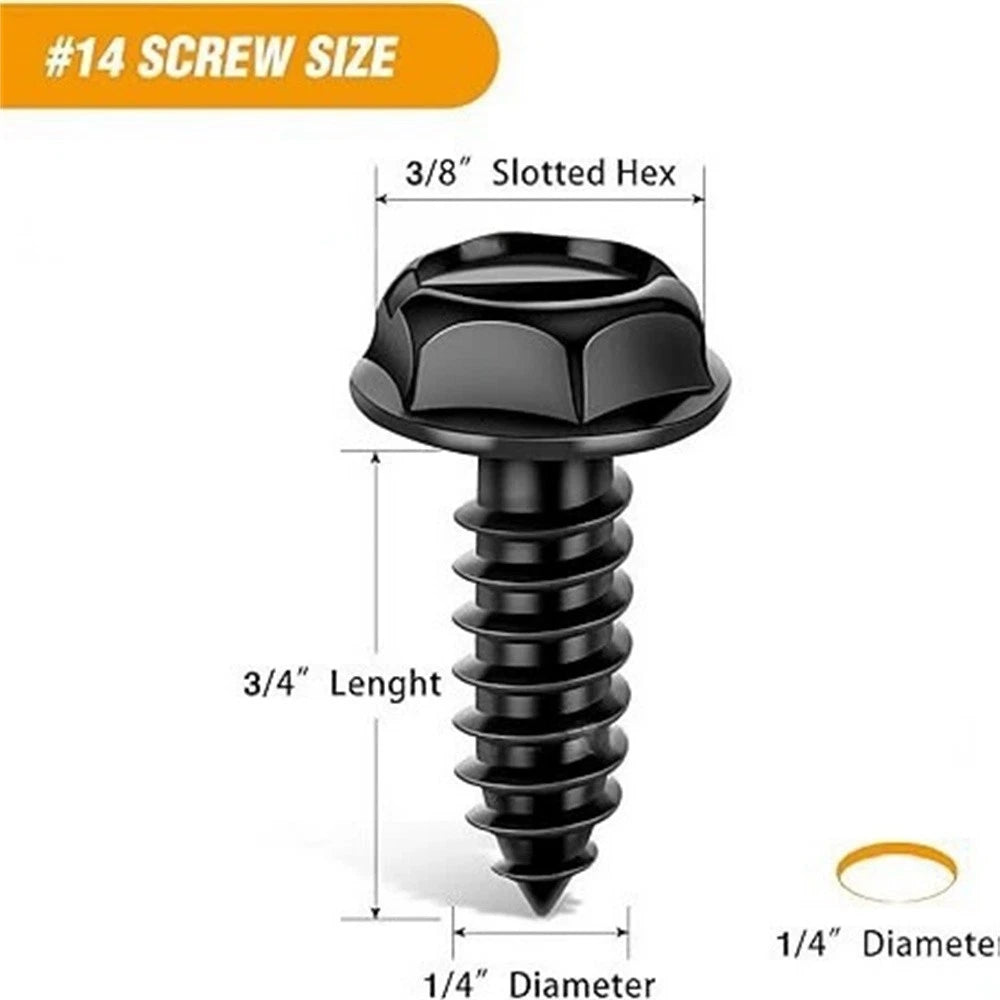 License Plate Screws & Tag Mounting Hardware for Car Truck
