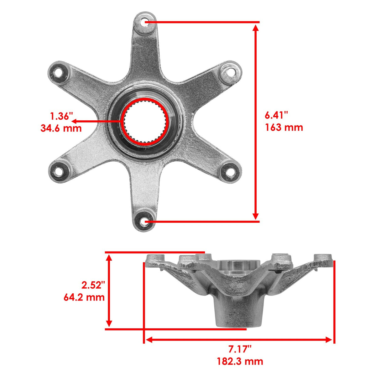 Rear Axle Sprocket Hub Collar and Bolts Replacement for Yamaha Blaster (1988-2006)