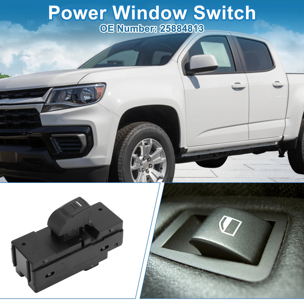 Rear Power Window Switch Replacement for Chevrolet Colorado GMC Canyon (2015–2022)