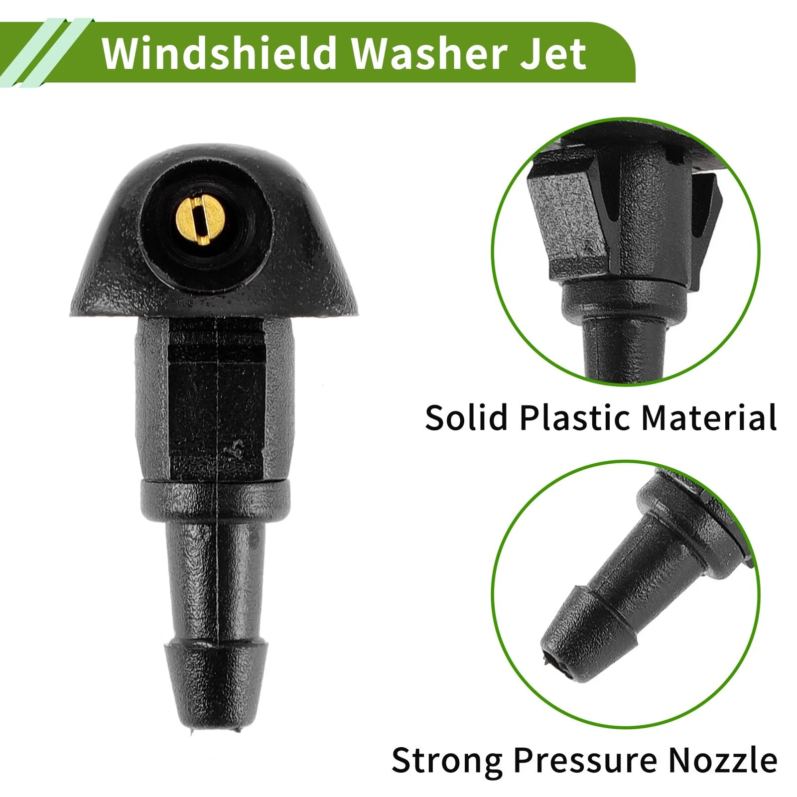 Windshield Washer Nozzle with Hose Connector for Honda
