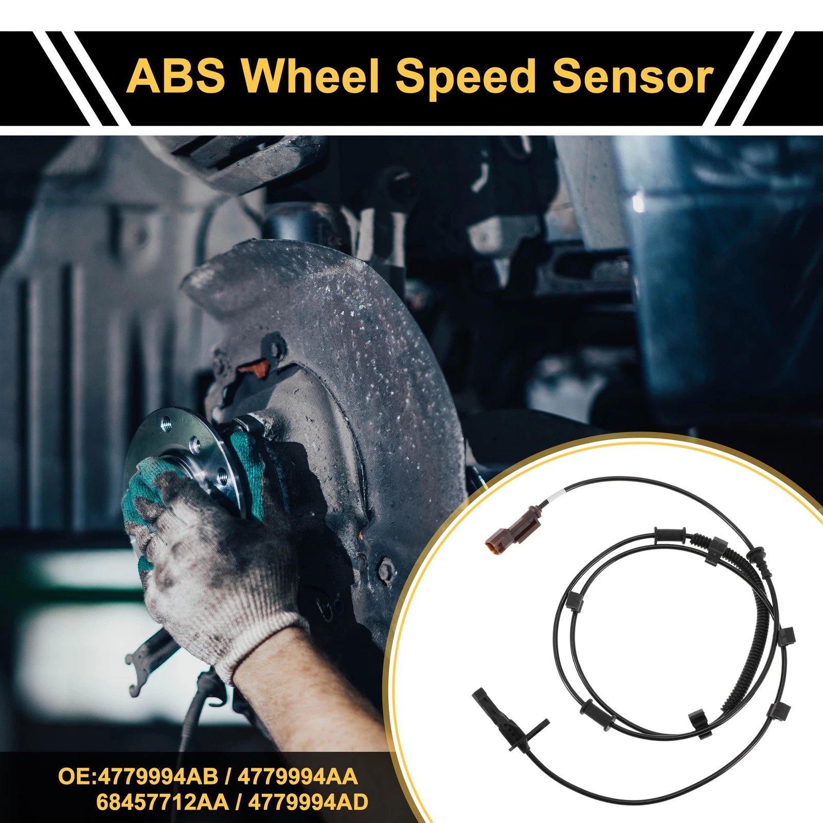 ABS Wheel Speed Sensor No. 4779994AB for Ram 3500 (2013–2018) Rear Right