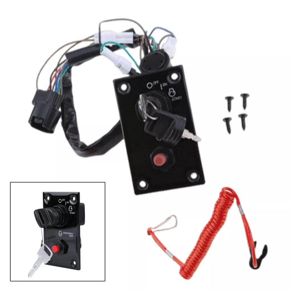 Single Ignition Key Switch Panel for Suzuki Engines (37100-96J24)