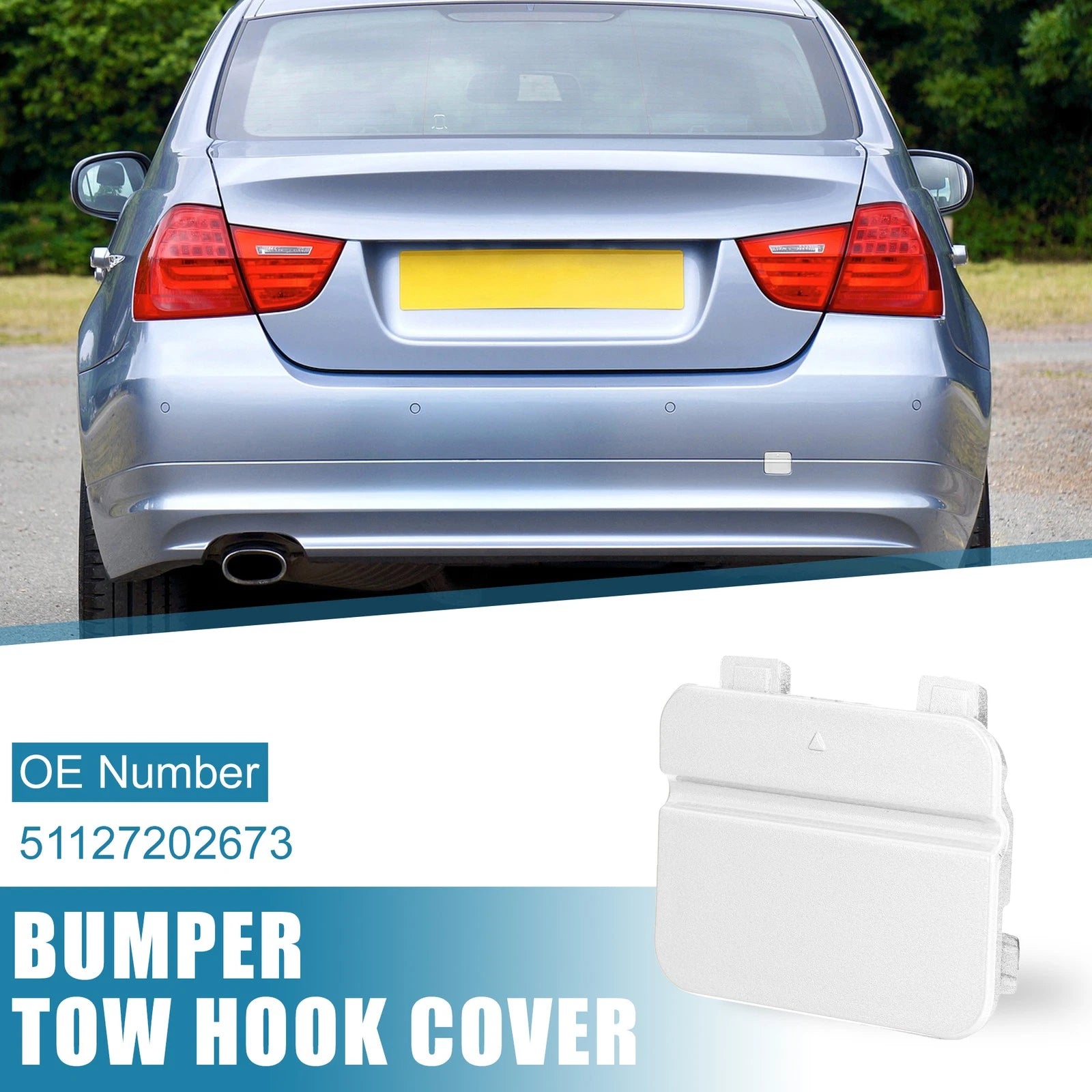 Rear Tow Hook Cover Replacement for BMW 3 Series E90 E91 (2009–2012)