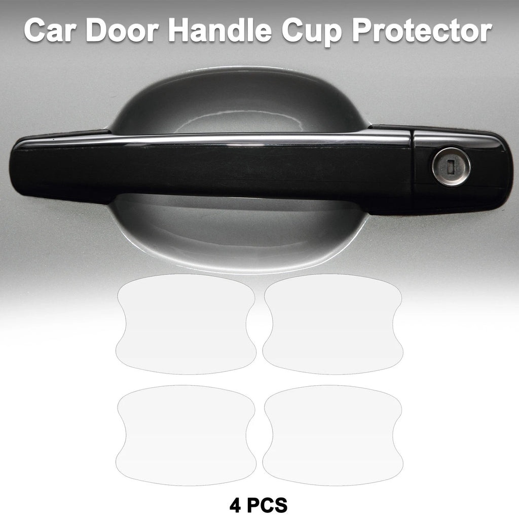 Car Door Handle Scratch Protector for Universal Vehicles (73x95mm, Matte White)