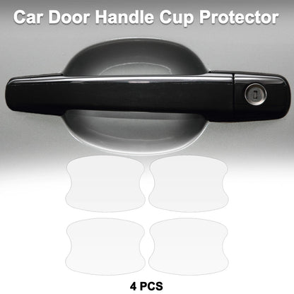 Car Door Handle Scratch Protector for Universal Vehicles (73x95mm, Matte White)