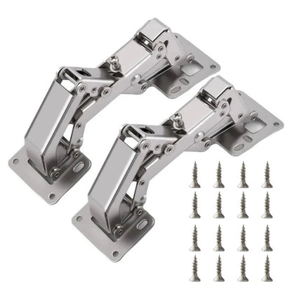 Set of 2 Heavy Duty Adjustable Concealed Hinges 175 Degree for Cabinet Doors