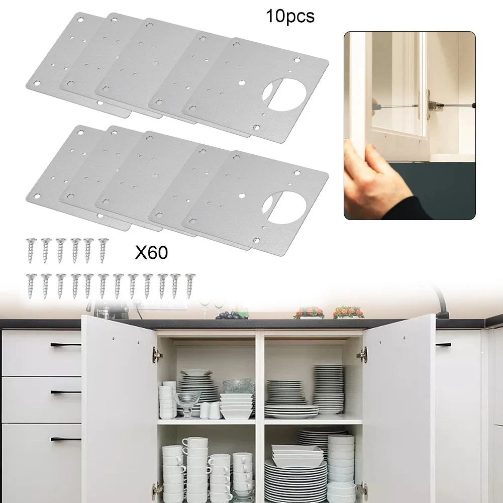 10Pcs Cabinet Hinge Repair Tool for Kitchen Cupboard Door Fixing