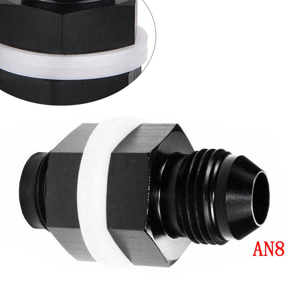 AN8 Flare Fuel Cell Bulkhead Fitting for
