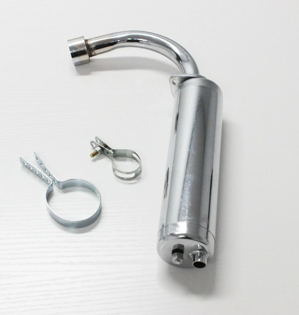 Exhaust Muffler for 2 Stroke 100cc Engine Kit Motorized Push Bike