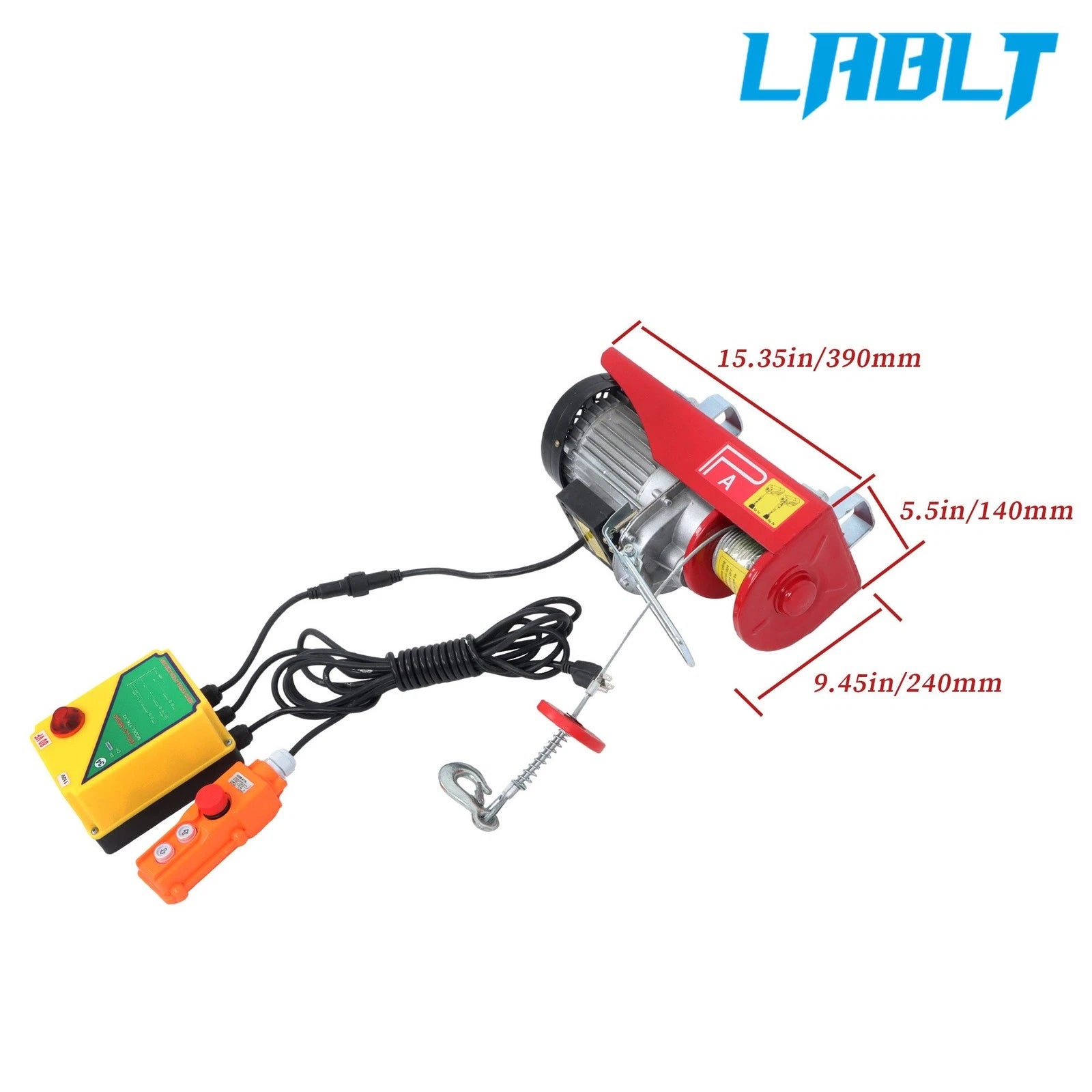 Electric Hoist 1320 lbs for Universal Use (Wireless & Wired Remote Control)