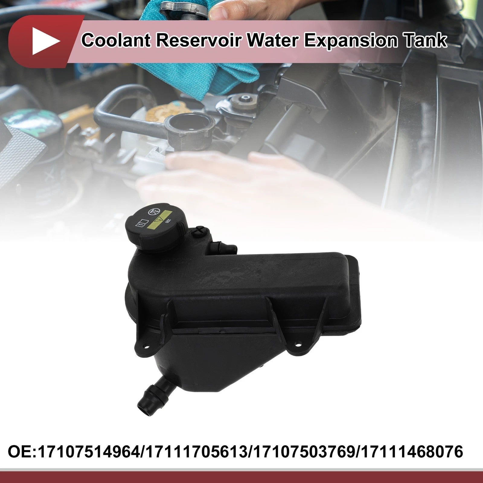 Coolant Expansion Tank with Cap Replacement for BMW X5 (2000–2003)