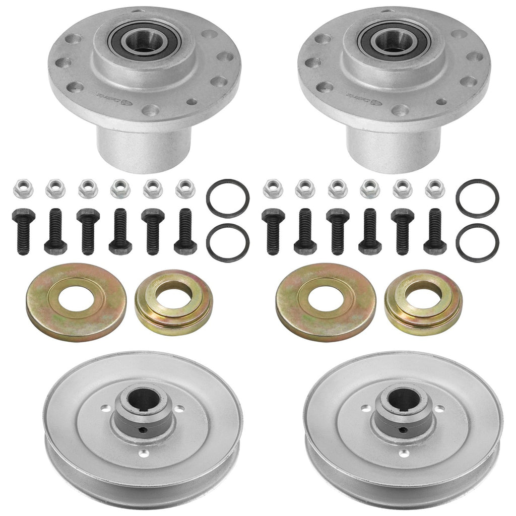 Deck Spindle and Pulley Replacement for Exmark Metro M15KA322 M16KA322 (1996–2021)