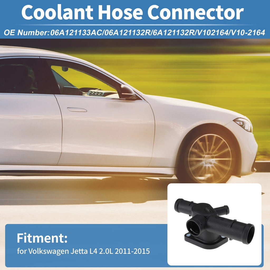 Engine Coolant Hose Connector for Volkswagen Jetta L4 2.0L (2011–2015)