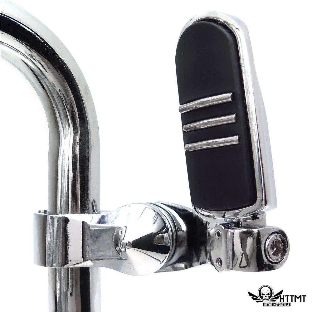Streamliner Foot Pegs with Short Adjustable Mount Kit for 1.25" Engine Guard