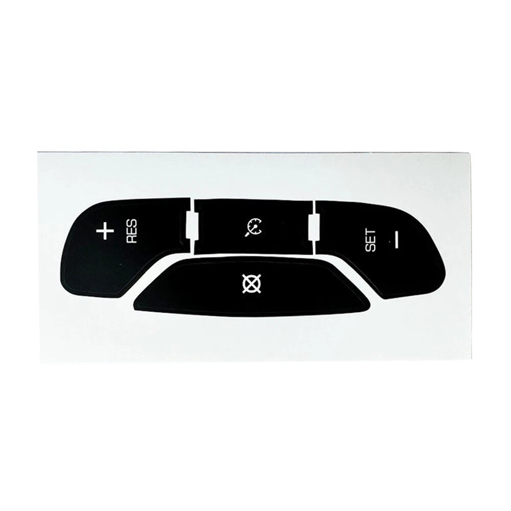 Steering Wheel Radio Control Button Decals for Cadillac Escalade, Chevy Silverado (2007–2014)
