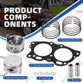 0.5mm Oversize Bore Piston Ring Kit for EZGO Golf Cart Robin 350cc (1996–2008)