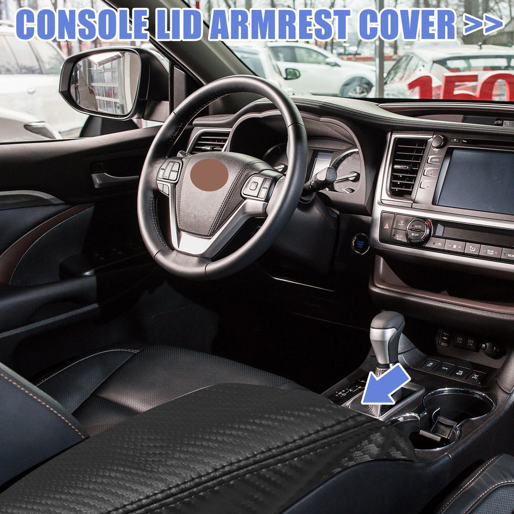 2 Pcs Center Console Armrest Lid Covers Replacement for Toyota Sienna (2021–2022)