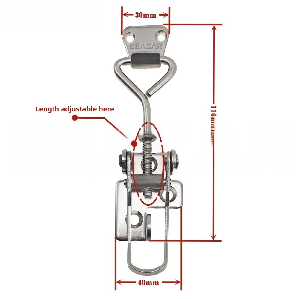 Stainless Steel Hatch Latch Clamp for Marine Lockers (2010–2023)