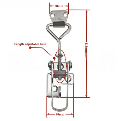 Stainless Steel Hatch Latch Clamp for Marine Lockers (2010–2023)