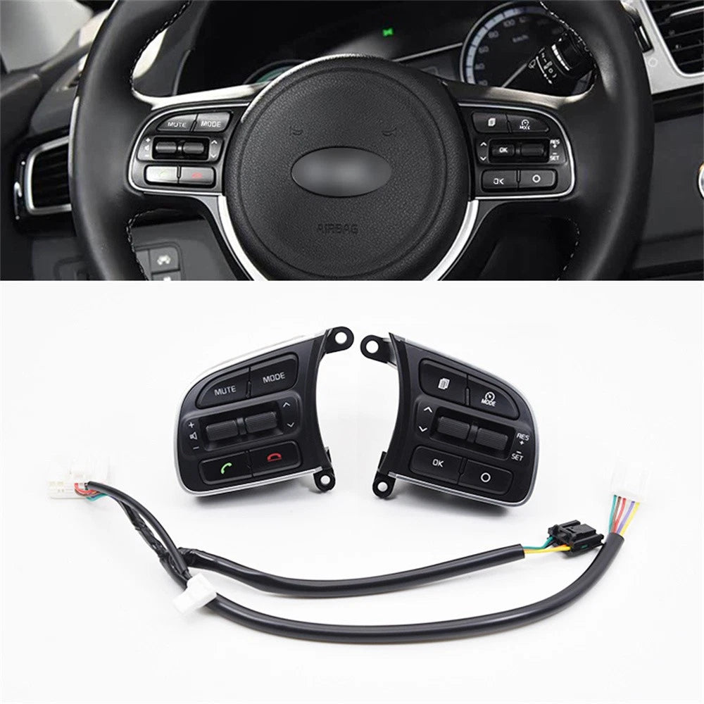 Steering Wheel Control Switch Set for Kia Sportage (2017–2022) W/ Wire Harness