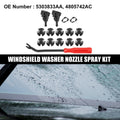 15pcs Front Windshield Washer Nozzle Kit for Dodge Grand Caravan (2008–2017)