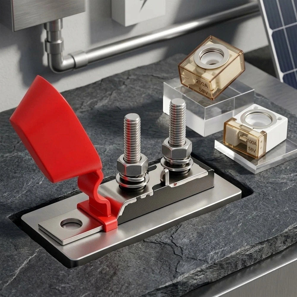 400A Waterproof Fuse Holder for Battery Circuit Protection (RVs, Boats)