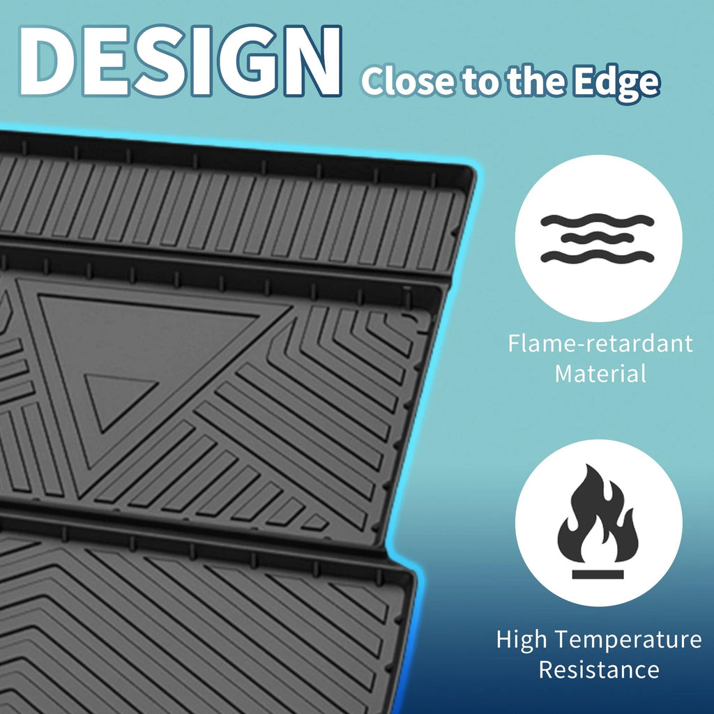 Rear Trunk Mat Flat Cargo Liner TPE 1 Pc for Mercedes Benz GLS (2013–2019)