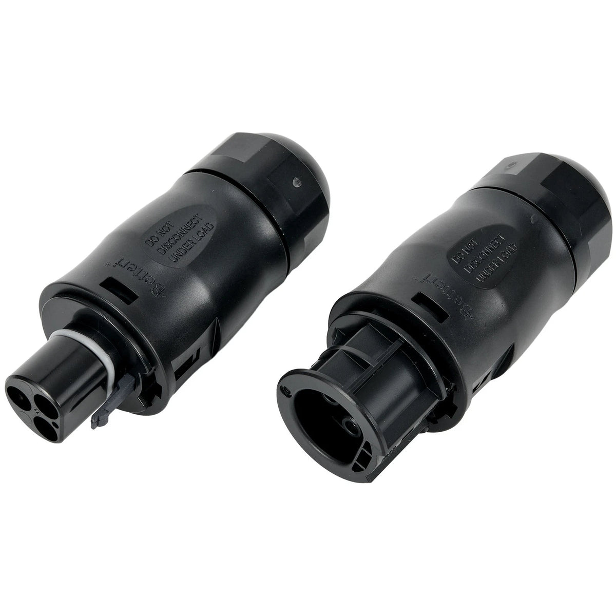 3Pin Waterproof Coupling Socket & Plug for Inverter Connection (IP67)