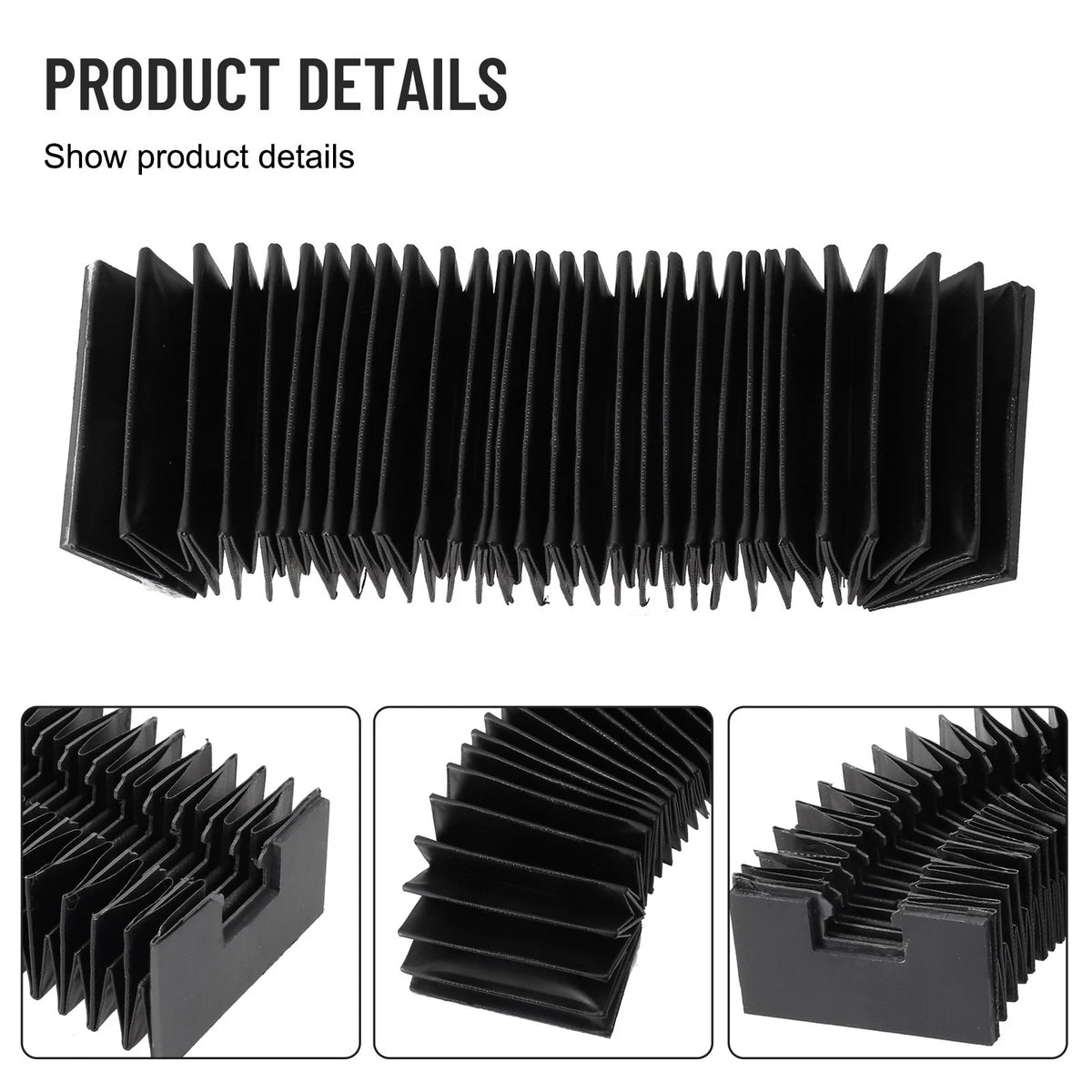 Dust Cover for CNC Guide Rail (Linear Black)