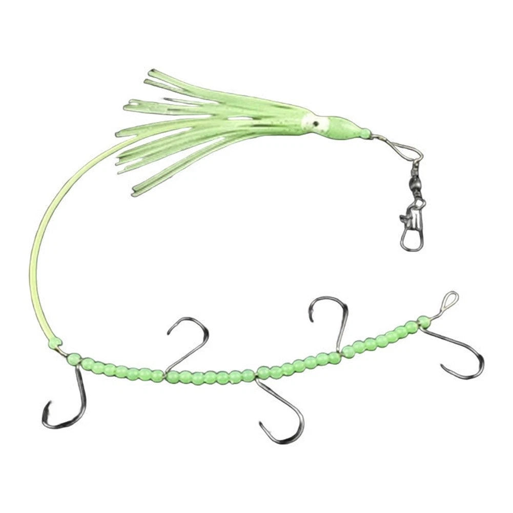 33cm Saltwater Trolling Lure for Universal Use (PVC, Metal, Glow Beads)
