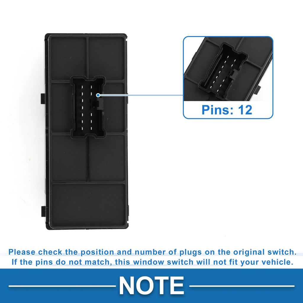 Front Side Power Window Switch for Nissan Murano (2015–2024) No. 254115AB0A