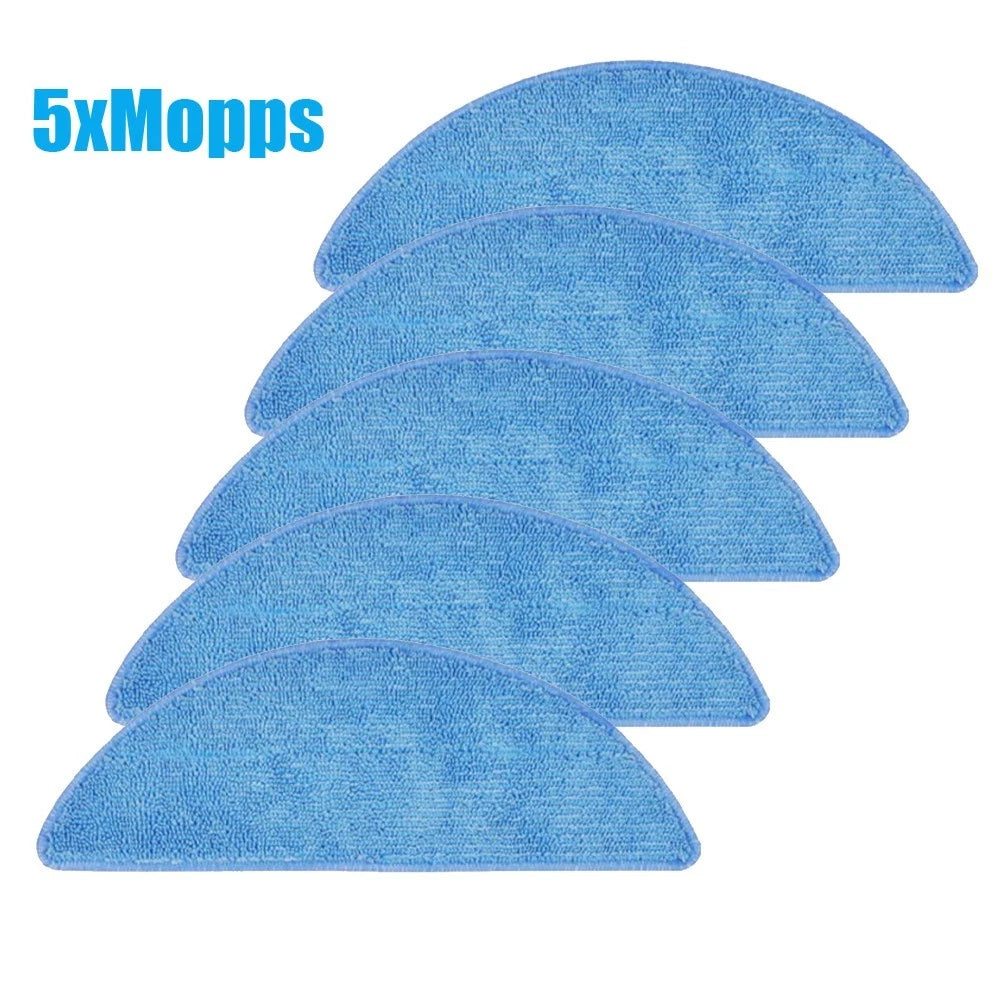 5pcs Mop Cloths for Tesvor M1 S6 S4 Vacuum Cleaner (Washable)