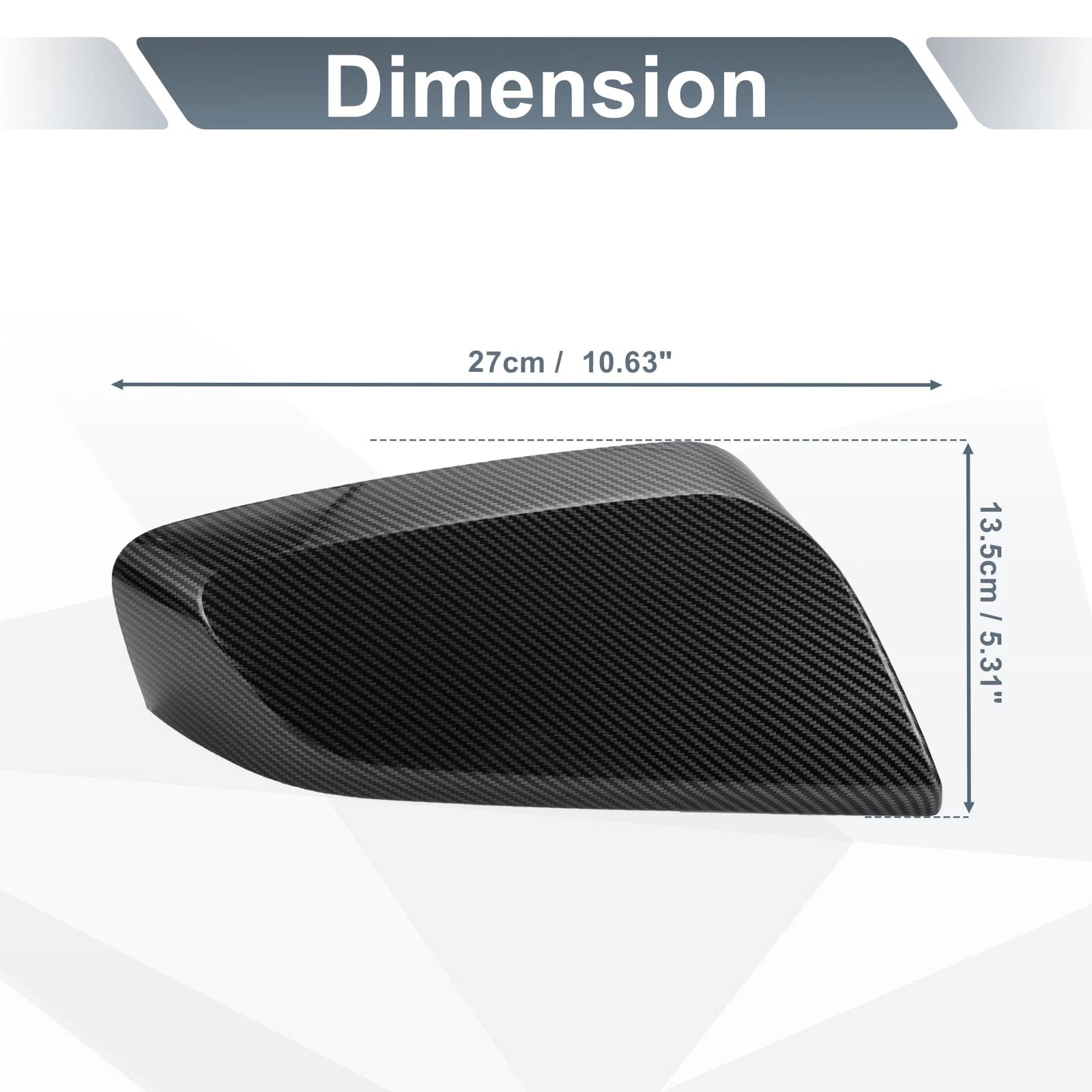 Rearview Mirror Cover Cap Carbon Fiber Replacement for Chevrolet Impala (2014–2020)