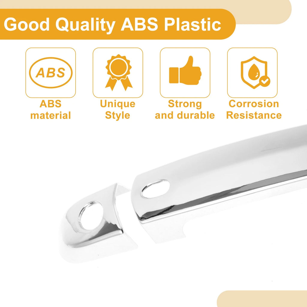 Door Handle Cover Trim for Suzuki Swift (2005–2017) Silver Tone
