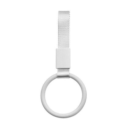 White Round JDM Tsurikawa Ring Train Bus Handle Hand Strap Drift Charm Tools