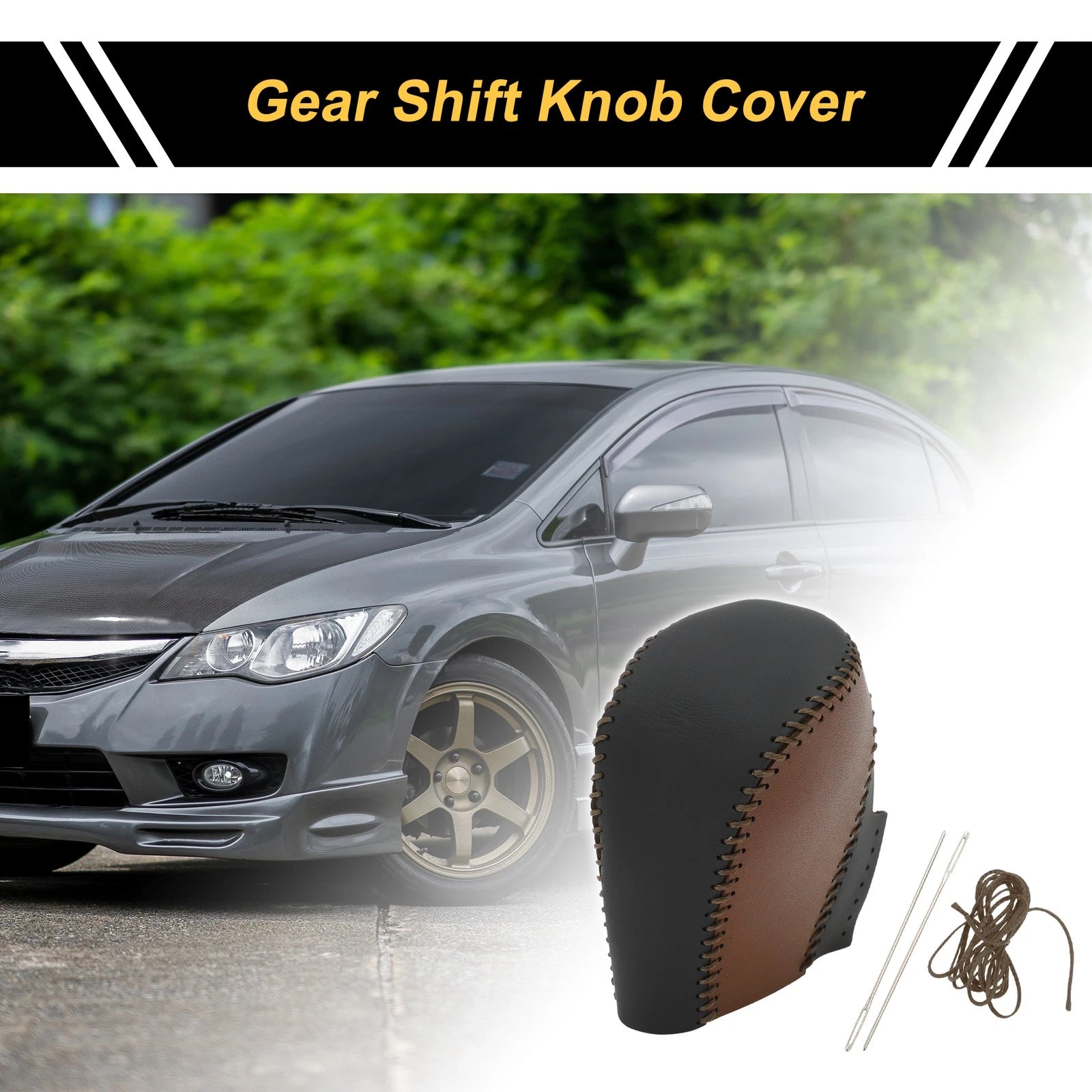 1 Pc Gear Shift Knob Cover Replacement for Honda Civic (2016–2021)
